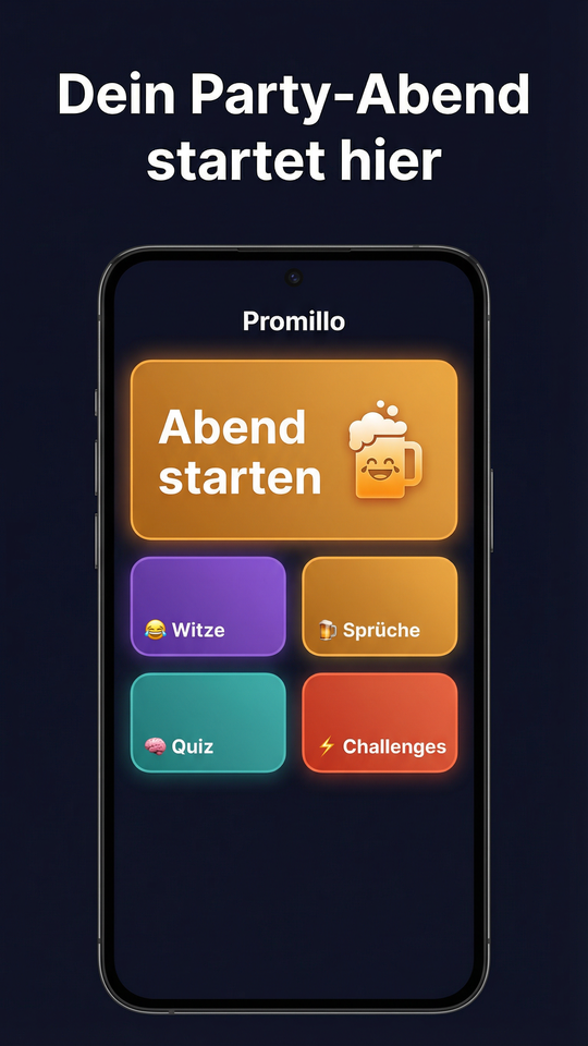 Promillo Homescreen